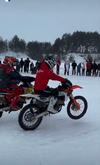 Областные соревнования по зимнему мотокроссу